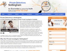 Tablet Screenshot of privatedetectives-nottingham.co.uk